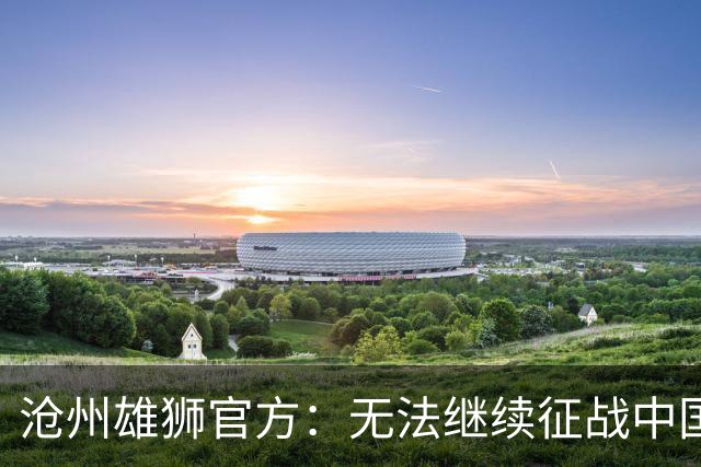 沧州雄狮官方：无法继续征战中国足球职业联赛